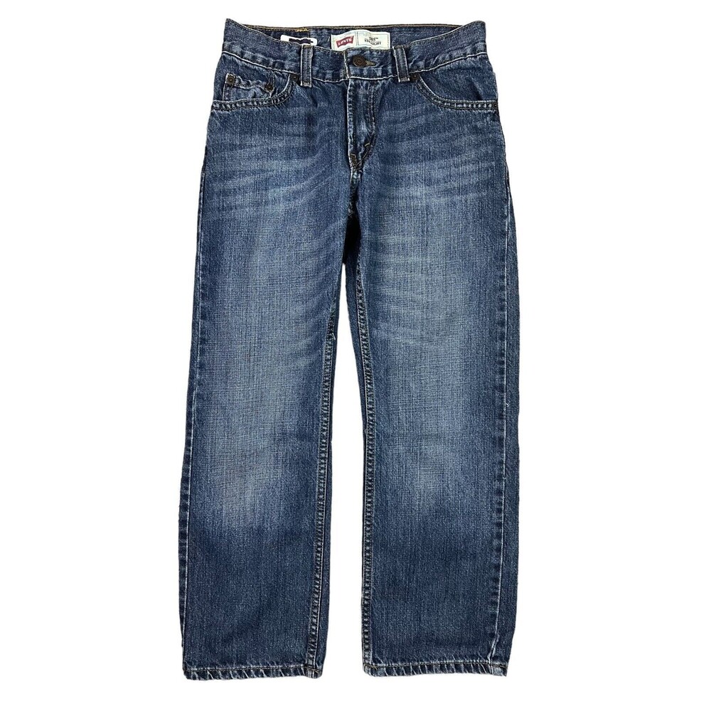 LEVI'S 505 Straight Leg Jeans Boys Size 10 reg BTS School